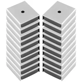 Ca403cnx20 Master Magnetics Ceramic Latch Magnet Assemblies - Rectangular With Center