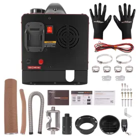 Gfh7te Maxpeedingrods 8kw 12v/24v Diesel Air Heater 1 Holes Lcd Monitor Remote Control For Truck