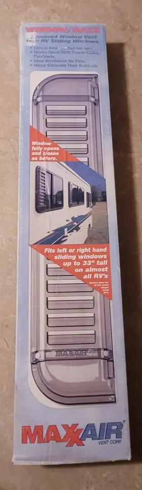 Maxxair Vent Corp 752055455006 Nos Window/maxx Louvered Window For Rv Sliding
