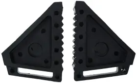 70472 Maxxhaul 817399014729 Solid Rubber Heavy Duty Black Wheel Chock 2-pack 8 Inch X 4 6