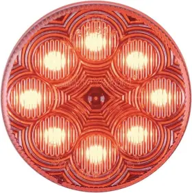 M16280rcl Maxxima Red 2-1/2 Inch Round Led Clear Lens Clearance Marker Light