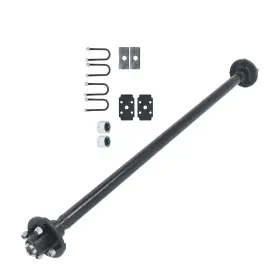 14872060 Menbager 4 Lug 54 Inch Hub Face 2000 Lbs 2k Trailer Boat Axle On Idler With U-bolt Kit