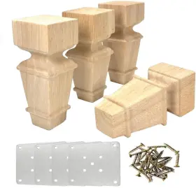 Metany090456 Metany Set Of 4 Wooden Furniture Legs 6inches With 15cm 6inch Wood