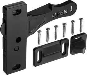 Miady 606314503093 Rv Screen Door Latch Right Hand Handle Kit Black