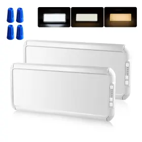 Rvcl03w2 Miady Led Ceiling Light 1500 Lumen 12v Dimmable 3500-6500k 2 Pack