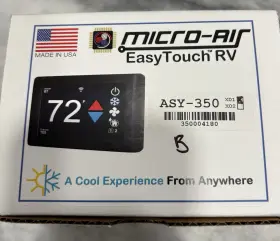 Asy-350-x01 Micro-air Easy Touch Rv 350 Black Asy-350 Thermostat With Remote Monitoring New Asy-350-x01 Micro-air Easy Touch Rv 350 Black Asy-350 Thermostat With Remote Monitoring New