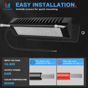 Mic-00-131 Mictuning 9 Inch 54w Rv Porch Lights Led Exterior Utility Awning Light For Truck Trailer #3