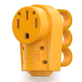 Mic-04-08502 Mictuning 125/250v 50amp Heavy Duty Rv Female Replacement Receptacle Plug With Grip Handle