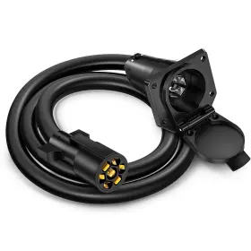 Mic-06-104 Mictuning 12ft 7 Way Trailer Plug Socket Extension Cable -7 Blade Wiring Connector Mic-06-104 Mictuning 12ft 7 Way Trailer Plug Socket Extension Cable -7 Blade Wiring Connector