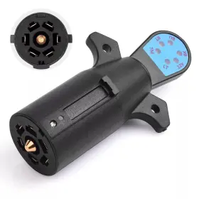 Mic-bct-232c Mictuning 7 Way Rv Blade Trailer Light Wiring Tester Hitch Led Connector Adapter Pin Plug