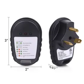 Mic-rct-531 Mictuning 30amp Rv Circuit Analyzer Camper Led Trailer Light Indicator Power Tester Plug Mic-rct-531 Mictuning 30amp Rv Circuit Analyzer Camper Led Trailer Light Indicator Power Tester Plug