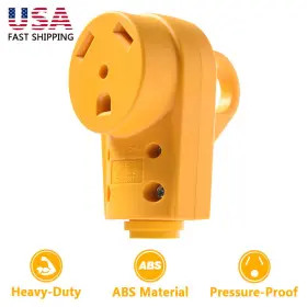 Mic-rp-117 Mictuning 1pc 30a Female Receptacle Replacement Plug Electrical Socket For Rv Camper Boat