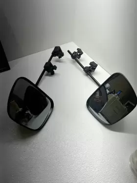 026161 Milenco Grand Aero 3 Flat Towing Mirrors Pair Two Excellent Condition #2