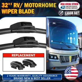 Rw32hkb9 Modigt New Left&right Windshield Wiper Blade For Rv Motorhomes 9mm And 12mm U/j Hook Rw32hkb9 Modigt New Left&right Windshield Wiper Blade For Rv Motorhomes 9mm And 12mm U/j Hook