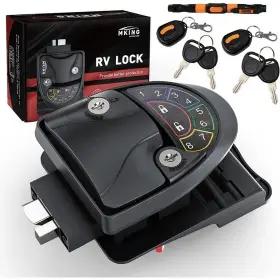 Dzs-003 Motor King Mking Rv Keyless Entry Door Lock Camper Handle Deadbolt Remotes Keys