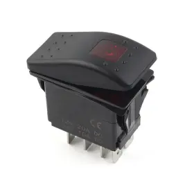 308-1038 Motorshop 77us 550724160851 Onan Cummins Rv Generator Rocker Start Stop Switch Red Lens Us #3