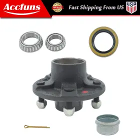 Afu27776f Munirater For 1-3/8 Inch To 1-1/16 Spindle 5-bolt On 5 Bolt Circle Trailer Hub Assembly Kit