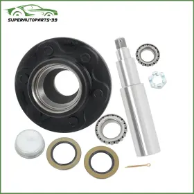 Munirater Sap141102p 1 Set 6-lug 5.5 Inch Wheel Hub Kit And Round #42 Spindle With Bearing 8-piece/set