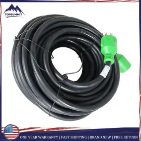 Tomm198302t Munirater L14-30p/r 4 Prong Locking Power Cord 75ft 30amp Rv Generator Extension Nema