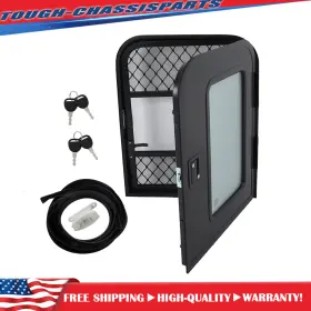 Munirater Tsp152430s New 26 Inch W 32 H Passenger Side Rv Entry Door Camper Teardrop Trailer Black
