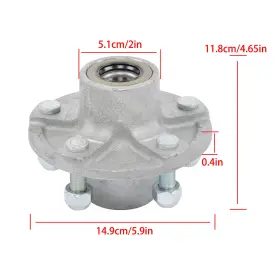 Ce3993352iec Muparkt For 2000 Lbs. 1.0625ft Spindle 5 On 4.5ft Trailer Hub With Bearing Kit