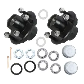 Ce3993996iec Muparkt 2000lb Trailer Hub Kit 5 On 4.5 Inch 2 Sets Hubs Lug For 1-1/16