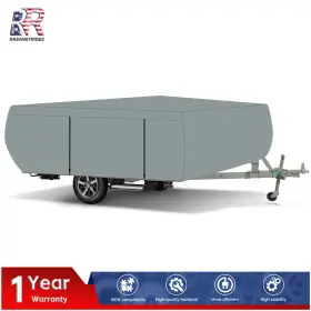Rdr2764231 Muparkt Waterproof Snow Pop Up Folding Camper Rv Cover Fit 8-10 Ft Trailers For Outdoor