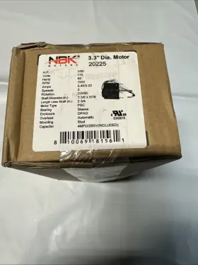 D1100 Nbk 20225 Drive Motor 115v 1550/900 Rpm 1/50 Hp Replaces Fasco