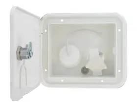 Val2004bu Need A Trailer Part White Gravity Plastic City Water Tank Inlet Hatch Camper Rv Lock Door