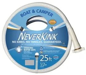 7602-25 Neverkink Boat And Camper Hose Drinking Water Safe 1/2 Inch X 25 Ft. -