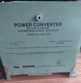 Dcv-30f Newmark Vtg Dcv 30f Power Converter In 120 V/4.4 A Out 12 V/30 Rv Tested