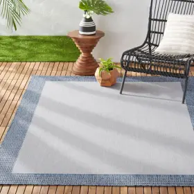 1-3754-705 Nicole Miller New York Patio Country Landry 7ft9 Inch X 10ft2 Grey/blue #2