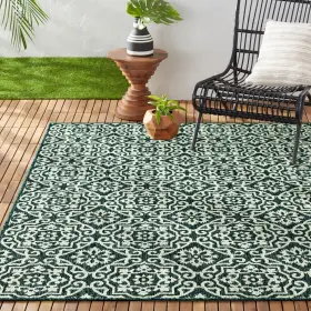 1-6681-281 Nicole Miller New York Patio 7&apos 9 Inch X10&apos 2 Blue/white