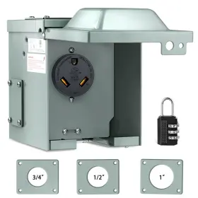 50369rv Nilight Rv Power Outlet Box 30a 125v Nema Tt-30r Heavy Duty Waterproof Led 30amp