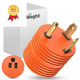 50372rv Nilight 30 Amp To 15 Rv Power Adapter 110 Volt 30amp Male 15amp Female