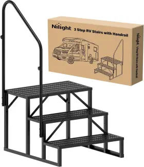 50524rv Nilight Rv Steps With Handrail 3 Hot Tub Outdoor Stairs Step 50524rv Nilight Rv Steps With Handrail 3 Hot Tub Outdoor Stairs Step