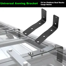 Eh-s270 Nixface 2pcs Universal Awning Bracket For Platform Roof Racks Cargo Steel Eh-s270 Nixface 2pcs Universal Awning Bracket For Platform Roof Racks Cargo Steel