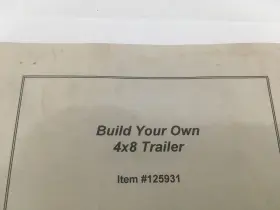 125931 Northern Hydraulics Set Of Plans To Build Your Own 4x8 Trailer - #125931 Read #2 125931 Northern Hydraulics Set Of Plans To Build Your Own 4x8 Trailer - #125931 Read #2