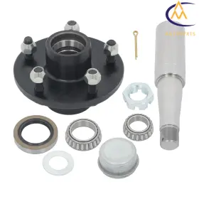 3652740 Nurniacl 5 Lug Inch Bolt Trailer Hub Kit Circle #84 Spindle With Bearing 2000 Lbs Axle 3652740 Nurniacl 5 Lug Inch Bolt Trailer Hub Kit Circle #84 Spindle With Bearing 2000 Lbs Axle