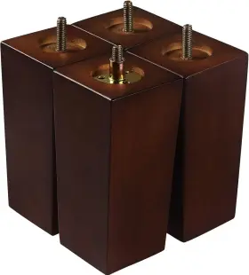 Onedream 783971337565 Couch Legs For Furniture Set Of 4 Pyramid Square Wooden 6 Inch Brown Onedream 783971337565 Couch Legs For Furniture Set Of 4 Pyramid Square Wooden 6 Inch Brown