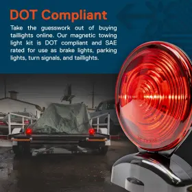 Fmvss-108 Online Led Store 816165028830 True Mods 20ft Magnetic Trailer Tail Towing Light Kit Dot Sae St #2