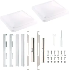 Lt-rv002-manu Onltco Expert Rv Vent Lid Replacements 2-pack - Universal Fit For 14 Inch X White