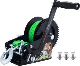 Hw-3500-s-g Openroad 3500lb Boat Trailer Winch - 32ft Green 3500lbs Strap