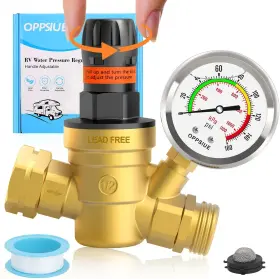 6002-d Oppsiue Rv Water Pressure Regulator Handle Adjustable Knob No Tool Required