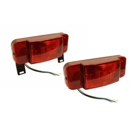 Optronics 086156263155 Led Low Profile Rv Tail Lights - Combination Kit For Trailers Campers