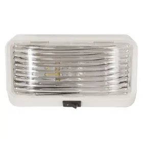 Rvpl3cfs Optronics Rvpl1 Series Rectangular Clear Lens White Case Porch/utility Light
