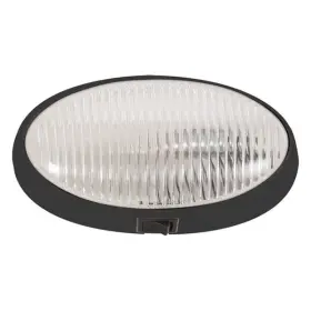 Rvpl7cbp Optronics Porch/utility Light Rvpl7 Series Oval Clear Lens Black Case Incandescent