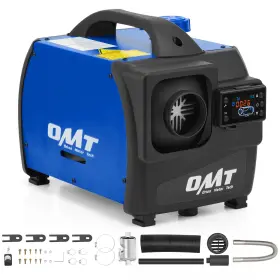 Orion Motor Tech 719868669204 Omt 5kw Diesel Air Heater 12v 24v All In One Compact W Lcd Remote
