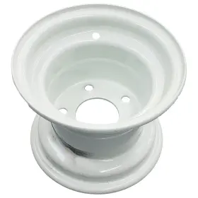 0815295266b Otr / Carlisle 8x5.375 5 On 4.5 Steel Trailer Wheel - White -.75 Inch Offset