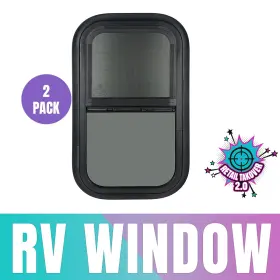 B0dhp2rj8m Outprize Rv Window 15x22in Vertical Tinted Sliding With Screen Trim Ring Dot Approved